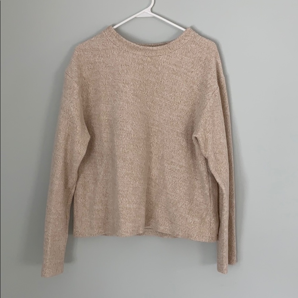 Plain cream sweater